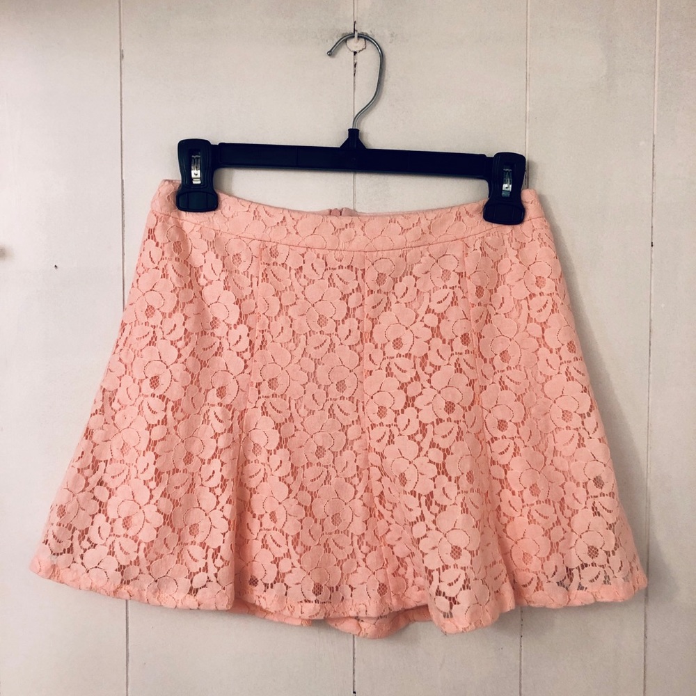 NWOT Lush Lace Skater Skirt